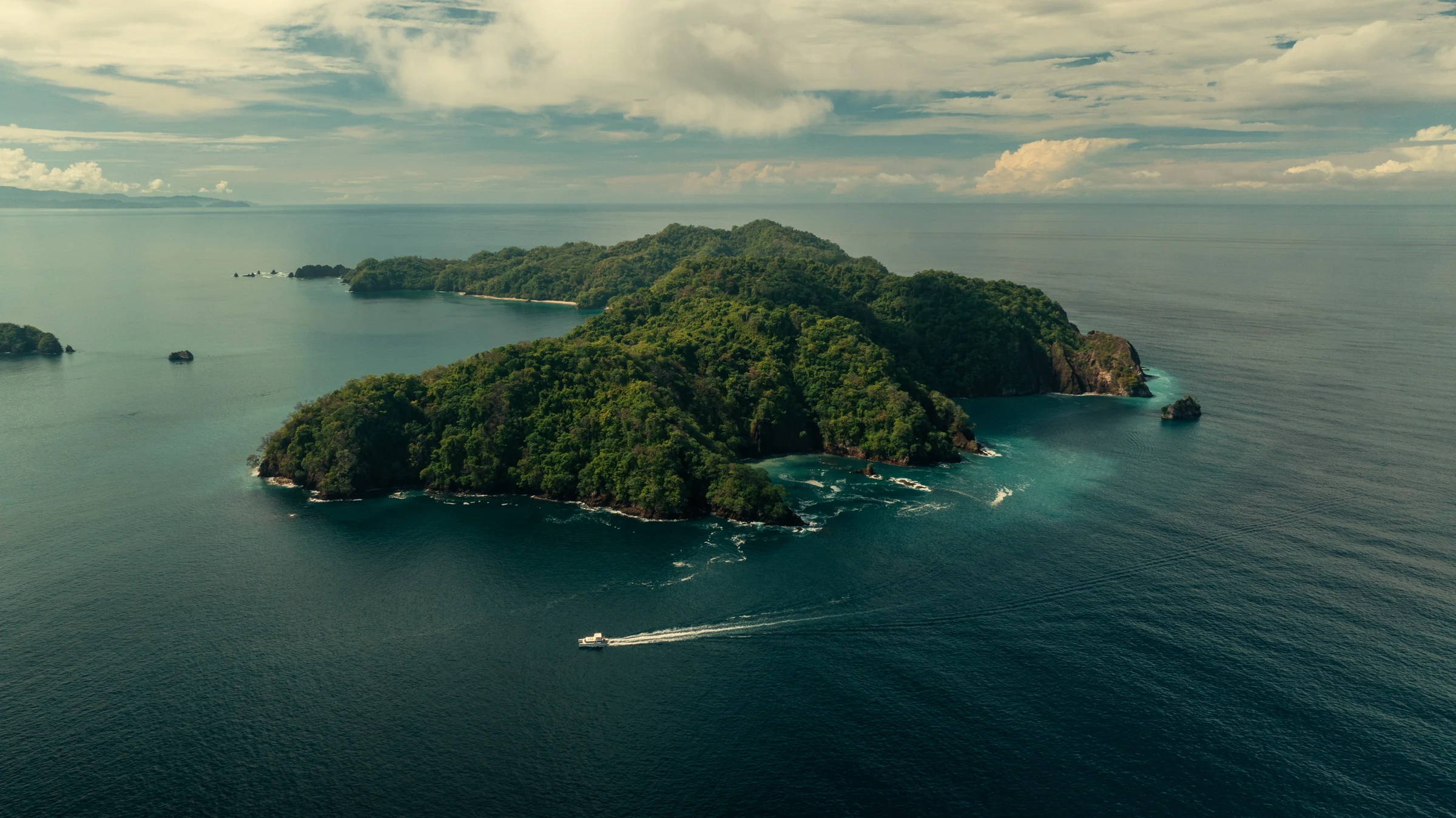Aerial view of Tortuga Island